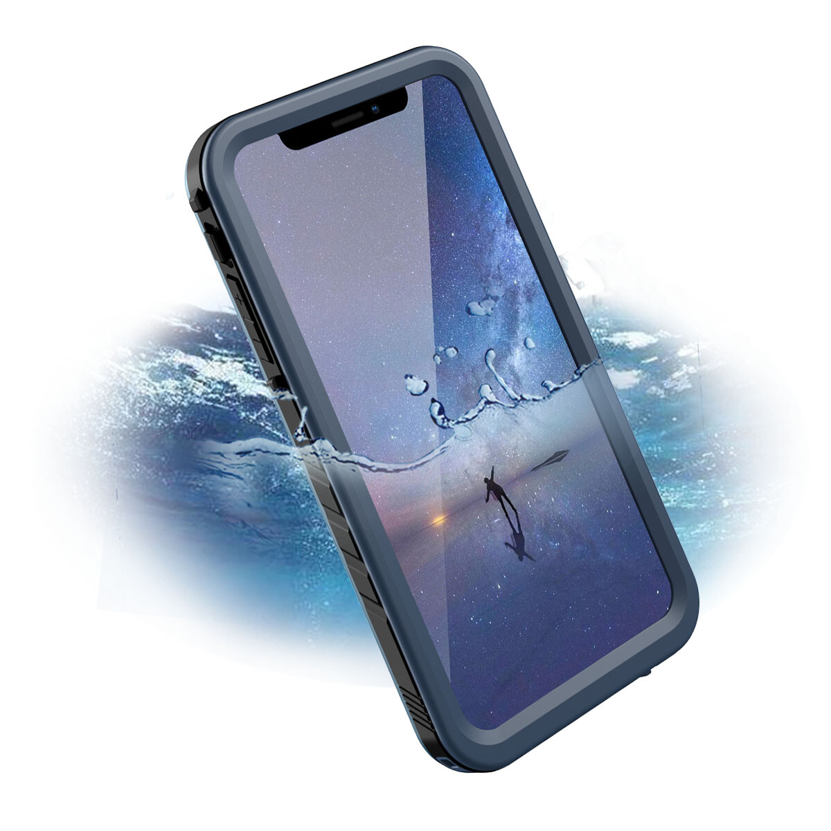 Funda impermeable para iPhone 7 8 SE2 11 12 13 14 15 Plus protector de pantalla incorporado