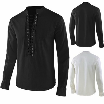Men Medieval Gothic Retro T Shirt Mens 