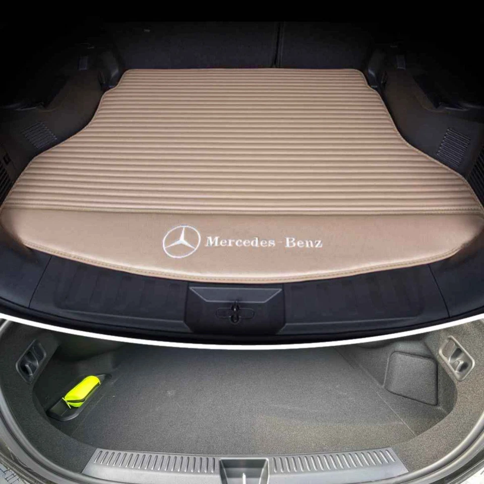 For Mercedes Benz Car Trunk Mat All Weather Waterproof Custom Rear Carpets Liner - Image 3 of 4
