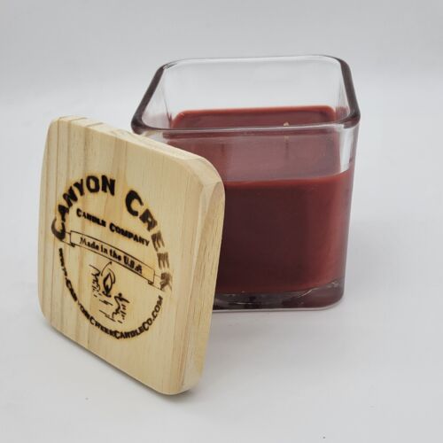 NEW Canyon Creek Candle Company 14oz Cube jar AUTUMN WALK Handmade! - Picture 1 of 1