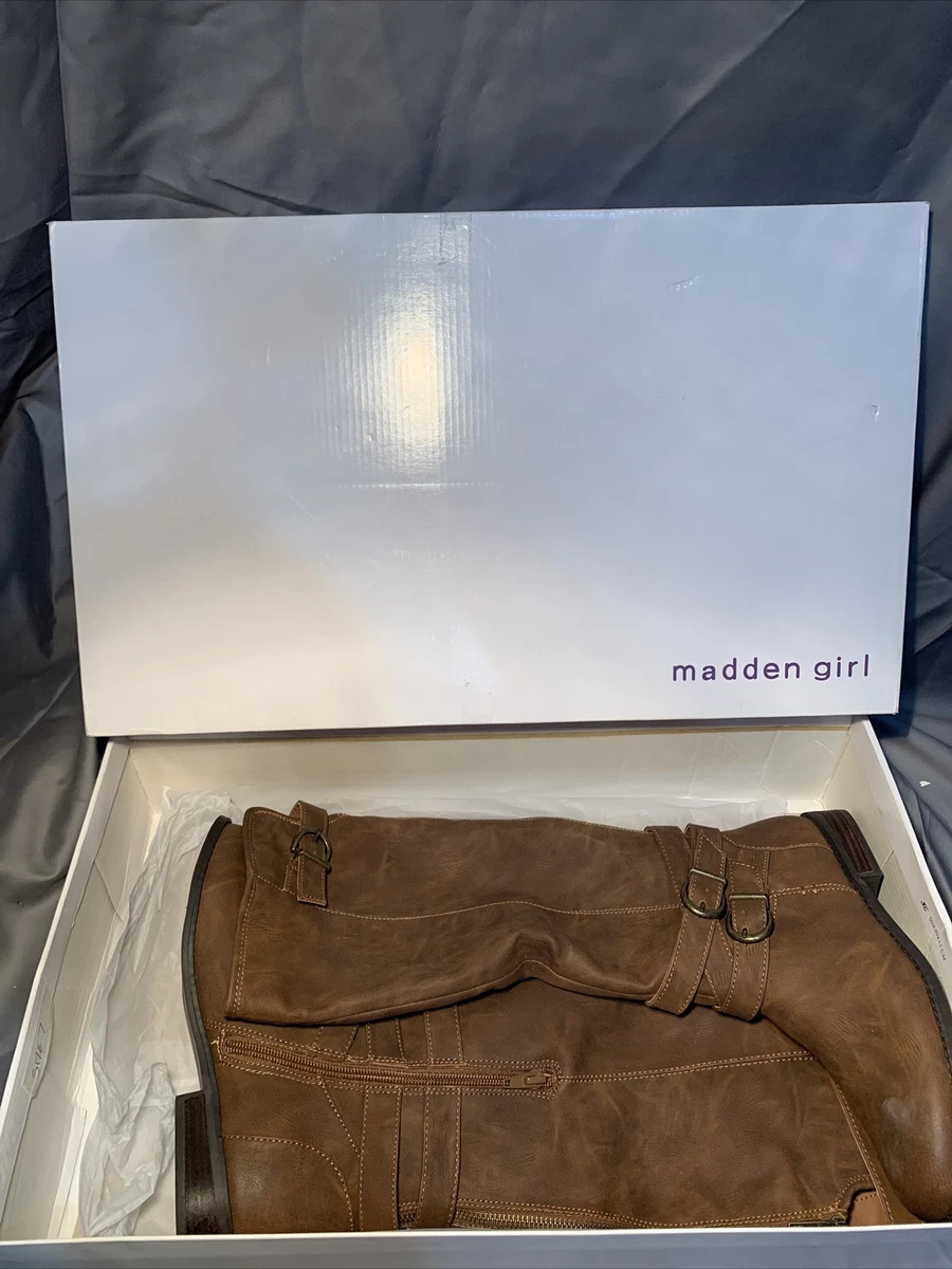 Womens madden girl karmin 2025 wide calf riding boot