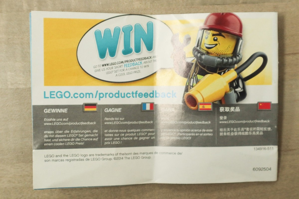 LEGO CITY 60032: Arctic Snowmobile Instruction Booklet | eBay