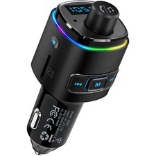 Transmisor FM Bluetooth para coche, adaptador Bluetooth de carga r pida QC3.0