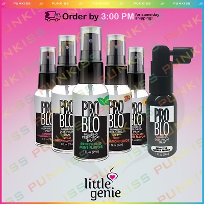 PROBLO Deep Throat Oral Sex Spray Gag Reflex Desensitizing Numbing - Flavors