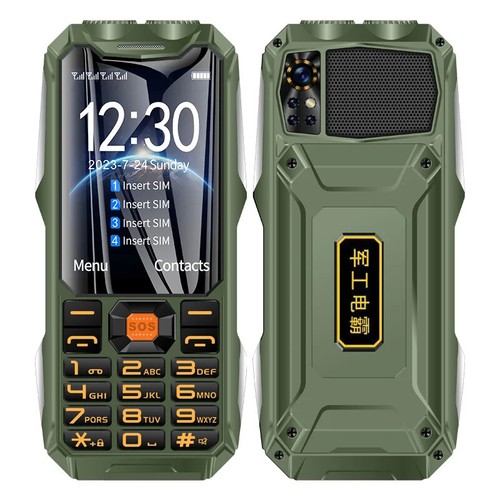GSM 2G Mobile Phones 4 SIM Cards Rugged Outdoor Big Battery Louder For Elderly - 第 7/25 張圖片