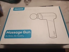 Homech 20 Speed Massage Gun 6 Attachment Heads HM-PCA004 Blue/Black - New 