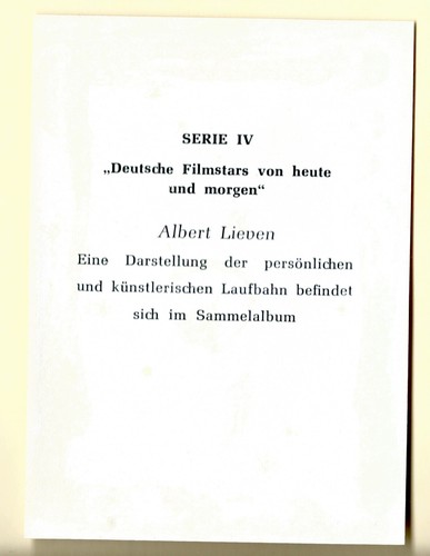50er Jahre Colmorgen & Hoepner Deutsche Filmstars Sammler Album Karten, Sie wählen - Bild 179 von 207