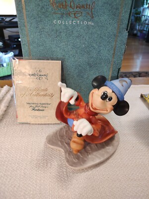 ウォルトディズニー　WDCC ミッキー　ファンタジア 限定】ディズニーショーケース ファンタジア 魔法使いミッキー80周年