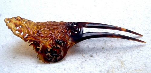 ANTIQUE HAIR COMB -  NO US IMPORT FEES - Foto 9 di 21