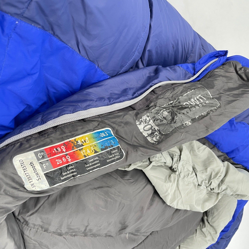 Marmot 15° F/-26 C Sawtooth Long 650 Fill Power down Sleeping Bag Mummy blue - Picture 4 of 15