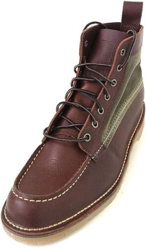 Red Wing 3336 Wacouta Canvas / Leather Boots UK7 EU41 US8D USA Briar Oil Slick - Bild 6 von 13