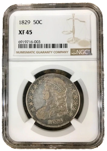 NGC 1829 Capped Bust Half Dollar Coin XF 45