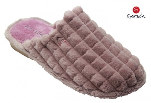 GARZON 227 Zapatillas de casa rosa, mullida, ligera, especial parquet