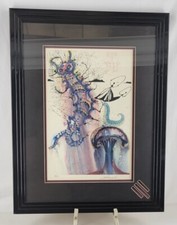 RARE 1970 Salvador Dali HC Proof Print ALICE IN WONDERLAND: Advise from a Caterp