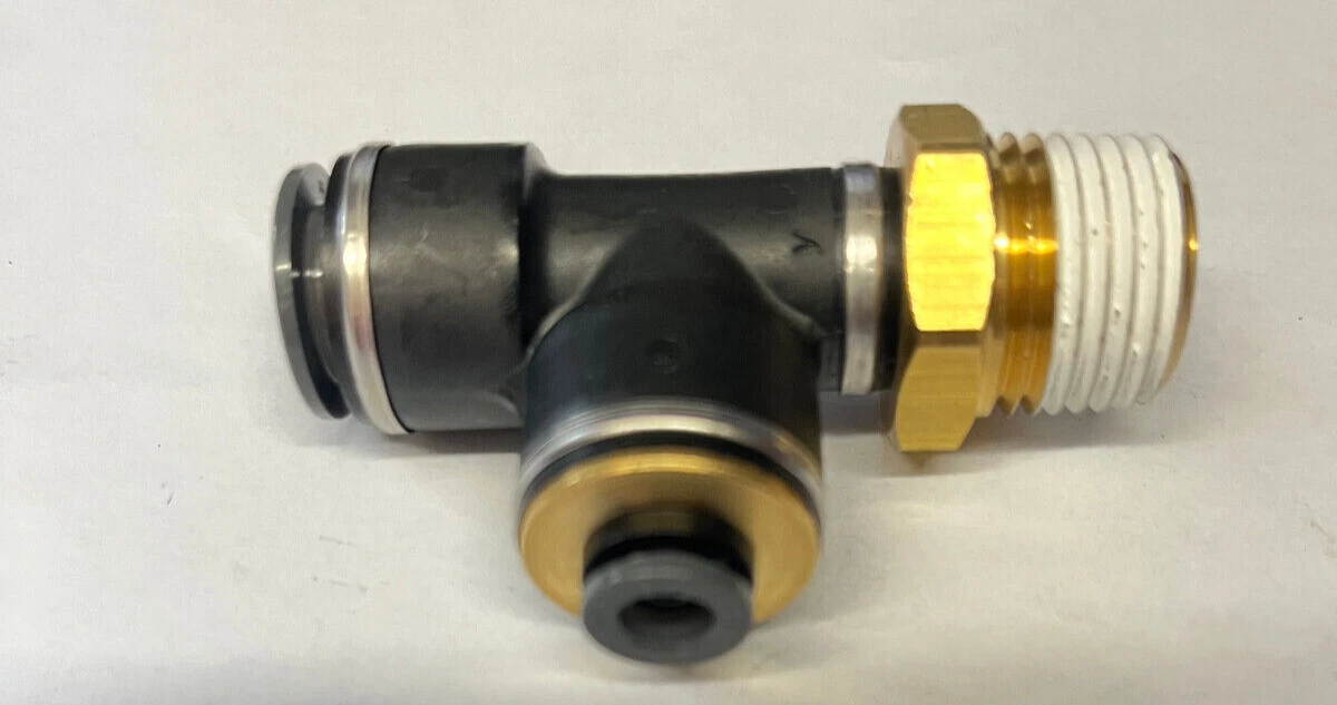 Air Brake Fitting PETERBILT KW G381024080804 Swivel M Run Tee 1 2 X 1 4 X 1 2