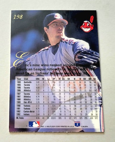 1993 Flair Baseball MLB Trading Cards #1-200 U-Pick/Complete Your Set - Picture 211 of 211