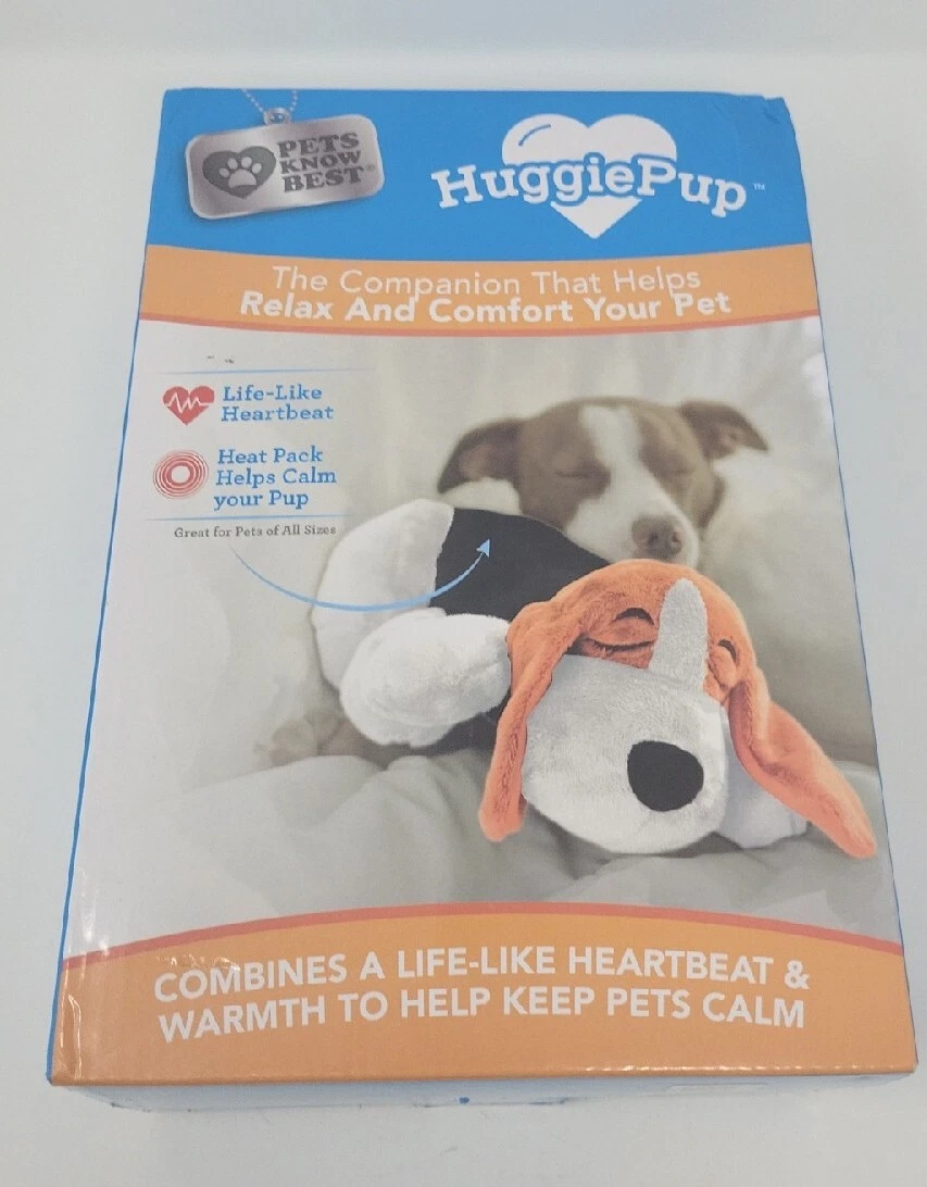 HuggiePup Puppy Behavioral Aid Toy Heartbeat & Sealed Heat Pack Crate  Training