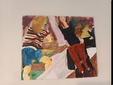 Expressionist Mixed Techniques Les Figurants 2019l 40cm/49cm