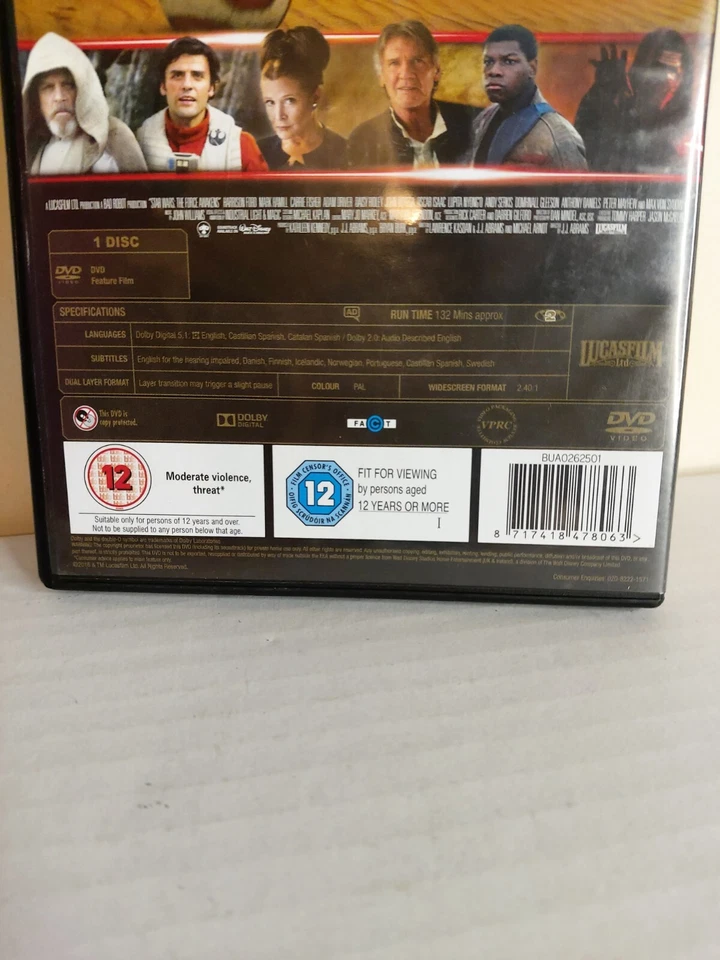 Star Wars The force awakens  DVD VGC  - Image 4 of 4