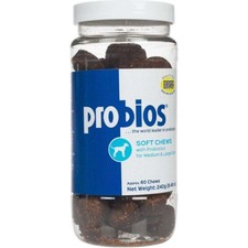 Probios Soft Chews Dog Treats Medium Large Dogs 60 Count Probiotics