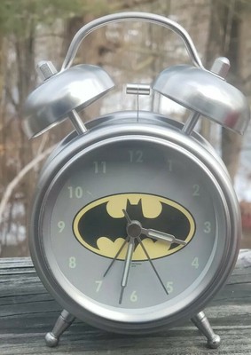Rare Batman Retro Alarm Clock Pottery Barn Kids Real Alarm Sounds