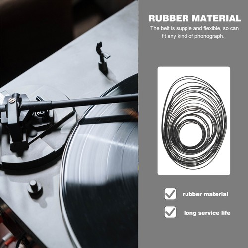 2 Packs cassette belts flat recorder belt tape machine rubber belts - 第 11/12 張圖片