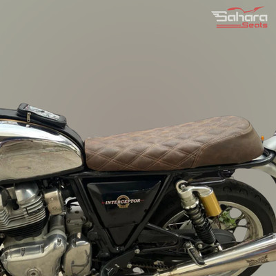 Royal Enfield Interceptor 650 Diamond Cushion Seat Cover with Gel | Sahara Seats