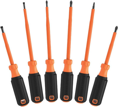 Klein Tools 85076INS Insulated Screwdriver Set, Made in USA, Features 1000V Elec