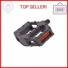 Wellgo 205 Resin Pedals, 9/16 inch - Black - LU-205 9/16"