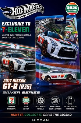  SHIPS FAST IN PROTECTOR Hot Wheels 2026 -2017 Nissan GTR 711 EXCLUSIVE EDITION