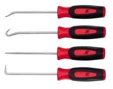 Snap-on Sgasa204cr 4-pc Instinct Soft Grip Mini Pick Set Red Usa New