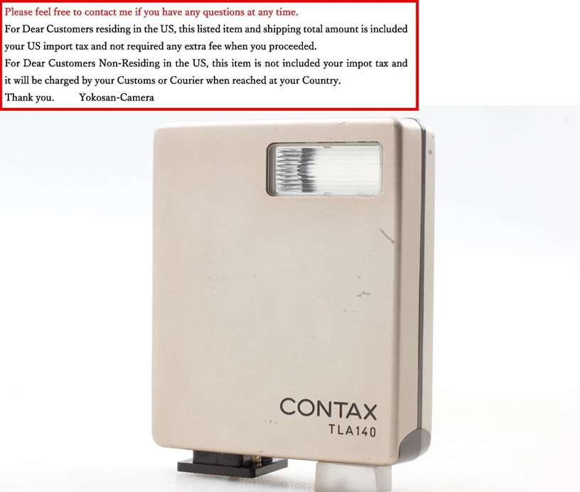 Tested [Excellent+5] Contax TLA140 Shoe Mount Flash For G1 G2 from JAPAN - Image 3 of 4