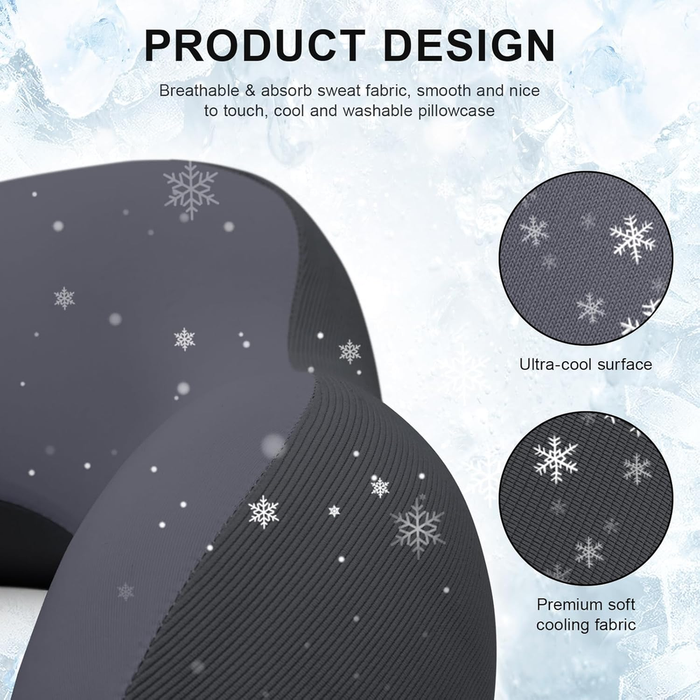 Memory Foam Travel Neck Pillow for Airplanes Soft Support Comfort