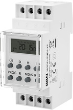 HBN Digitale Zeitschaltuhr Für Hutschiene Schalttafeleinbau 3680W, 8 Schaltprogr