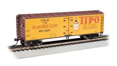 Bachmann 19811 40' Wood-Side Refrigerated Boxcar - Tipo Table Wine HO Scale