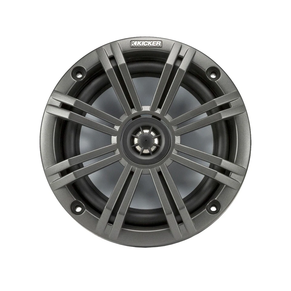 Kicker KMC2 Gauge USB Stereo Receiver, 2x 6.5" Speaker w/Grilles, Wire, Antenna - Image 3 of 4