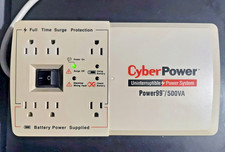 CyberPower 500VA Power99 Uninterruptible Power System W/Battery 6-Outlet Tested