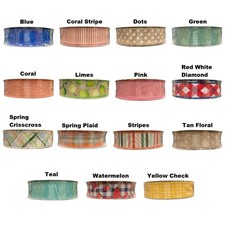 Member's Mark Premium Spring Theme Wire Edge Ribbon, 1.5" Wide x 50 Yards