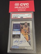 KOBE BRYANT 2018-19 CONTENDERS HISTORIC ROOKIE FINALS TICKET AUTO /49 PSA 8
