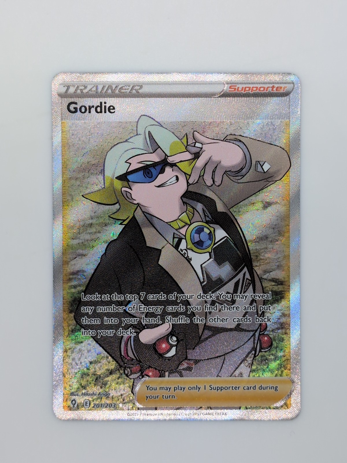 Gordie (Full Art) 201/203 Near Mint | Evolving Skies Ultra Rare