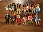 Vintage Lot Playmobil Geobra Toy Figures Cowboys, People Horses Pirates, Parts