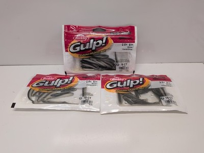 Lot Of 3  18 Count Bags Berkley Gulp! 2.5'' Minnow Emerald Shiner (201)