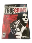 True Crime Streets of LA PS2 Tested Working Case No Manual Activision