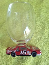 NASCAR Diecast 1.43 Motorcraft #15 Ford  Model With Drinking Glass on top. 