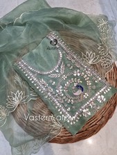 Indian Gota Work Salwar Kameez Women Punjabi Suit Wedding Party wear kurti Dress