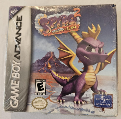 Spyro 2: Season of Flame (Nintendo Game Boy Advance GBA 2002) Sealed See Pics