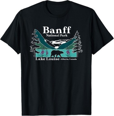 Lake Louise Alberta Banff National Parks Canada Bear T-Shirt