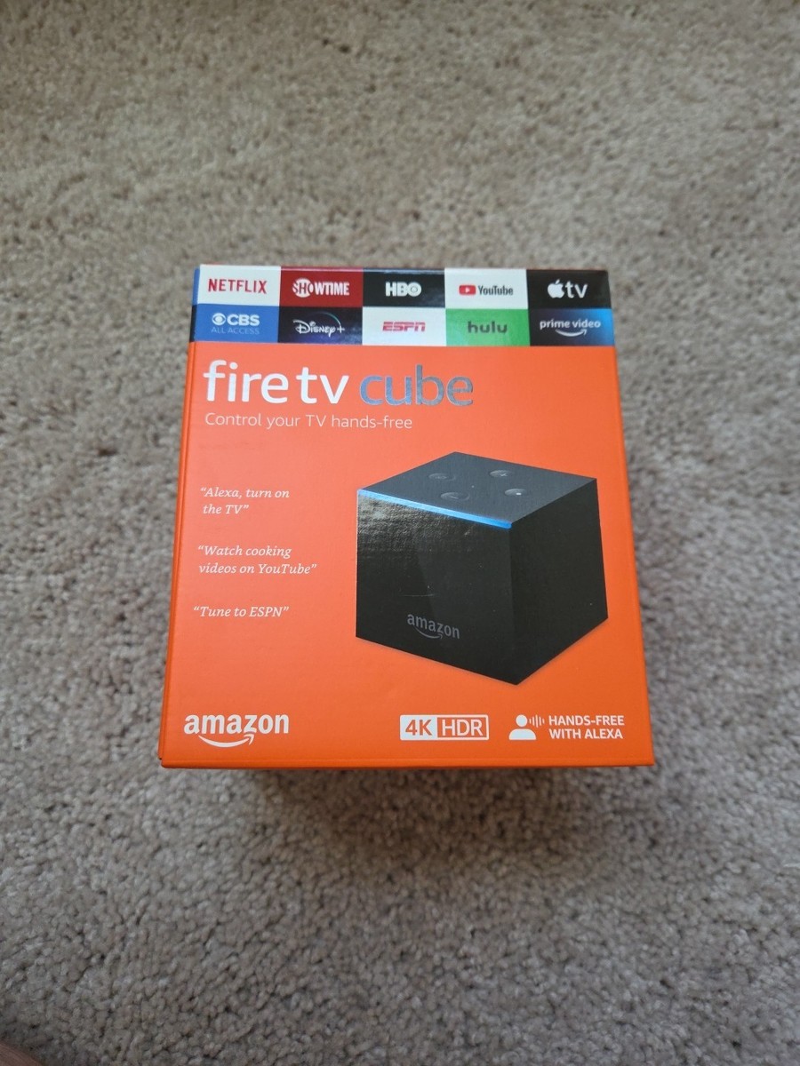 【未使用品】fire tv cube Amazon 4K HDR Amazon Official: Fire TV Cube with Alexa Voice Remote Pro