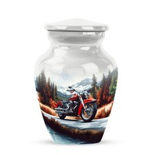 Motorcycle Urns Cremation Urns 3 Inch for Woman Memorial Funeral Decorative
