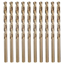 10pcs Drill Bit - #19 4341 HSS Gold Woodworking Handicraft